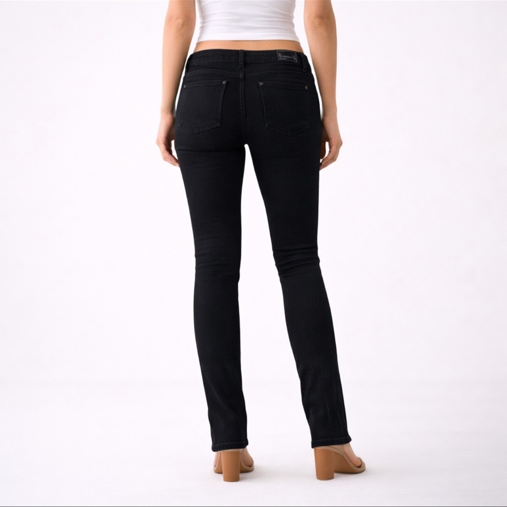 📌 Miss Me Bootcut Jeans Womens 27 Medium Wash Fleur De Lis Pocket Stretch